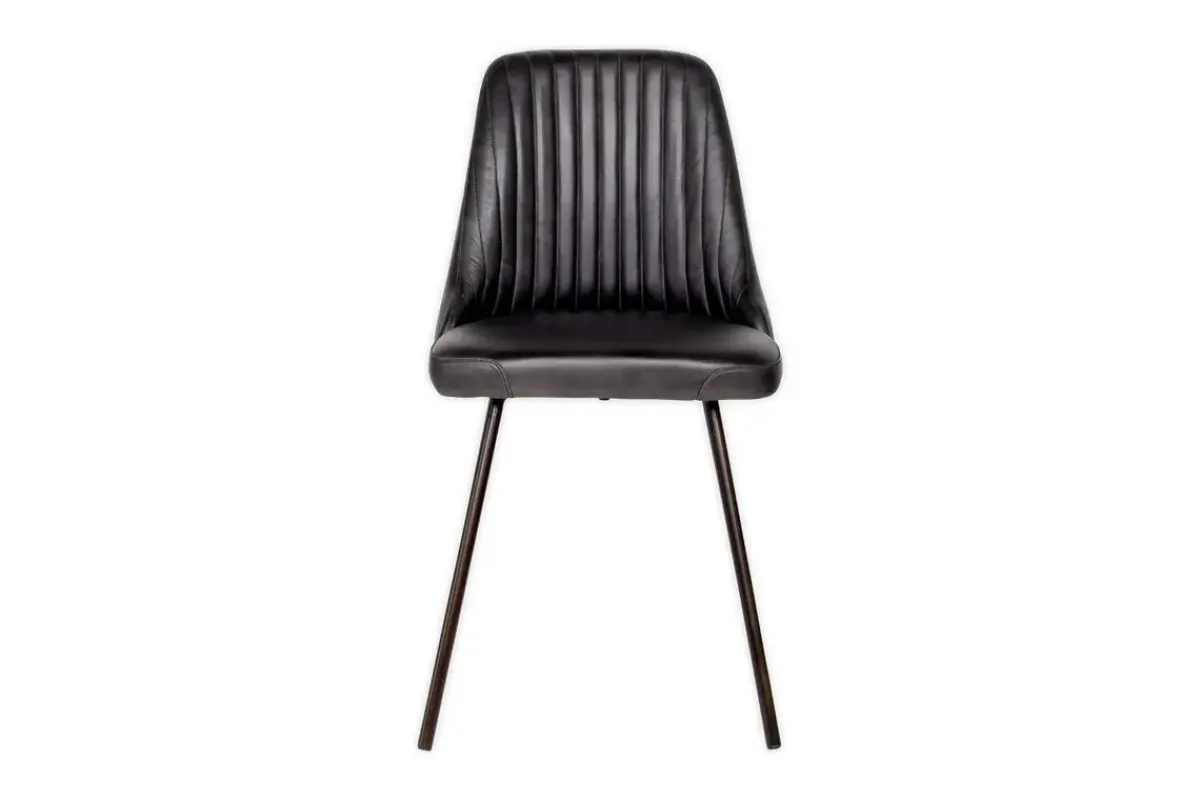 Home Office|Kitchen & Dining^Nkuku Harsha Leather Dining Chair - Aged Black