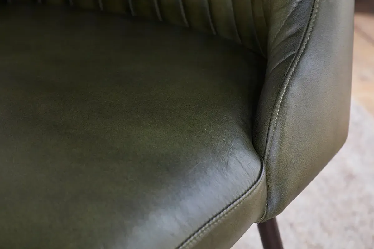 Home Office|Kitchen & Dining^Nkuku Harsha Leather Dining Chair - Rich Green