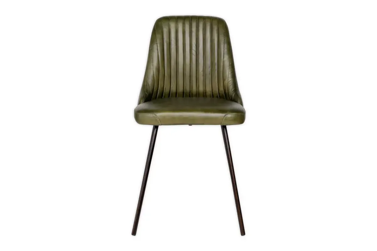 Home Office|Kitchen & Dining^Nkuku Harsha Leather Dining Chair - Rich Green