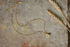 Jewellery & Jewellery Boxes|Jewellery^Nkuku Hiral Labradorite Necklace - Gold