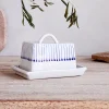 Pantry|Breakfast Accessories^Nkuku Iba Butter Dish - Indigo
