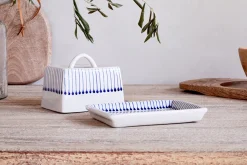 Pantry|Breakfast Accessories^Nkuku Iba Butter Dish - Indigo