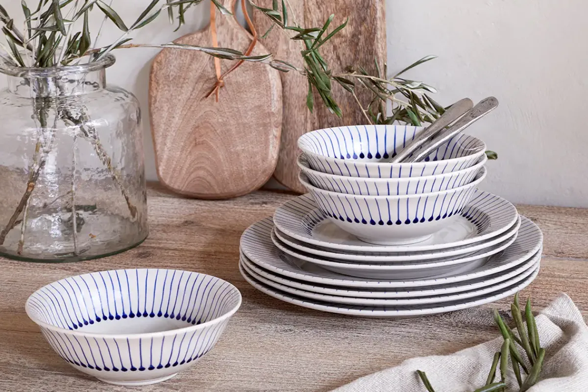 Bowls^Nkuku Iba Cereal Bowl - Indigo