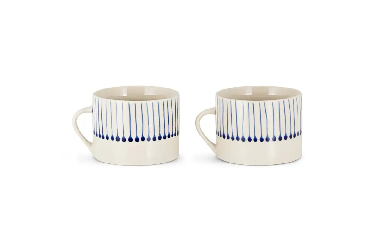 Mugs^Nkuku Iba Mug - Indigo - Large (Set of 2)