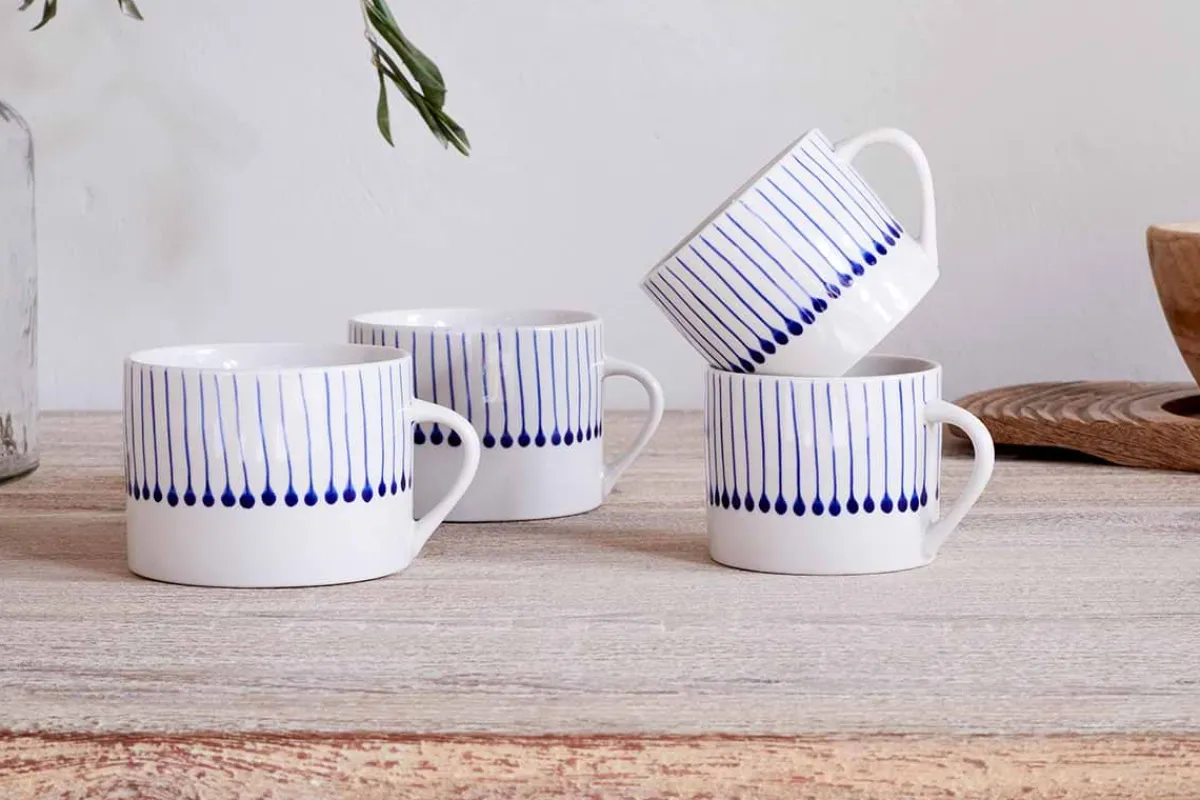 Mugs^Nkuku Iba Mug - Indigo - Small (Set of 2)