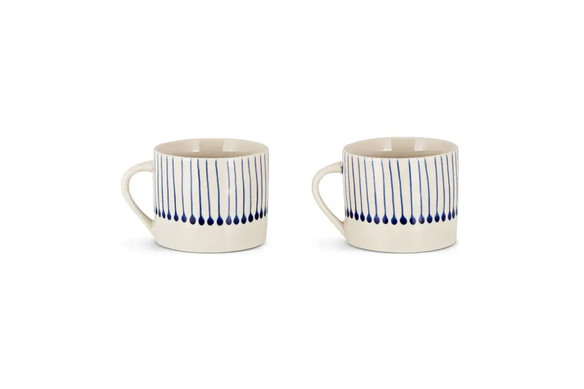 Mugs^Nkuku Iba Mug - Indigo - Small (Set of 2)