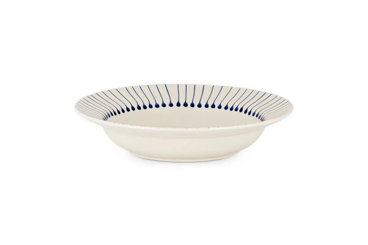 Bowls^Nkuku Iba Pasta Bowl - Indigo