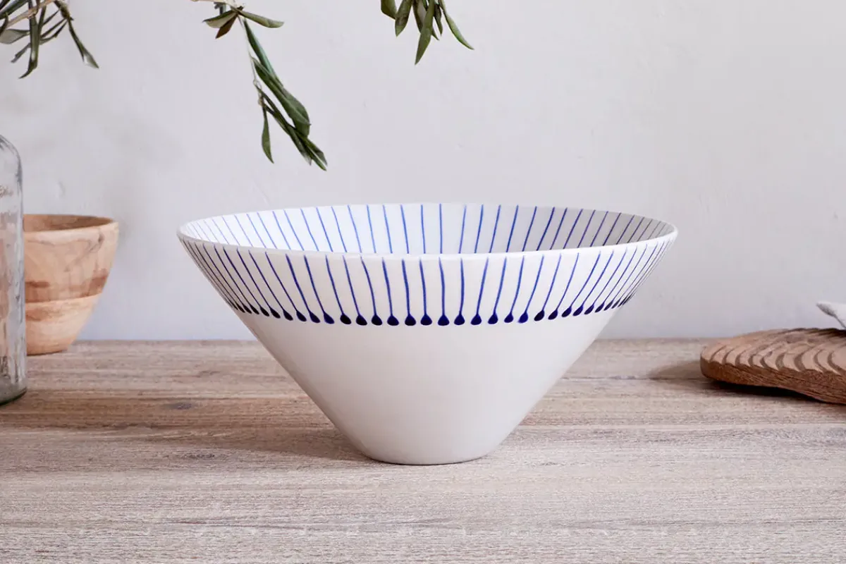 Serving Bowls^Nkuku Iba Serving Bowl - Indigo