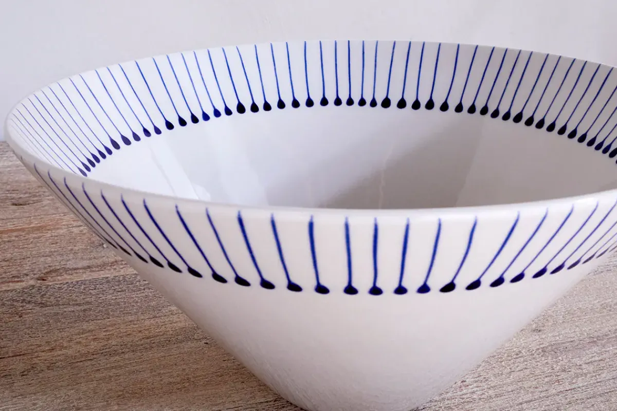 Serving Bowls^Nkuku Iba Serving Bowl - Indigo