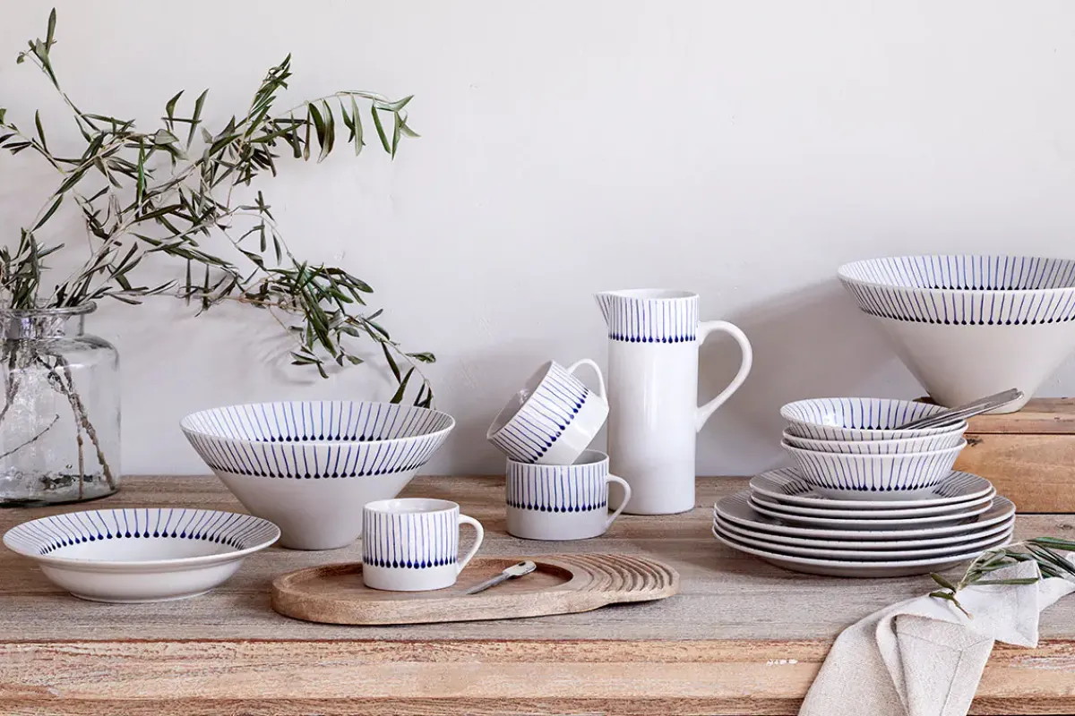 Serving Bowls^Nkuku Iba Serving Bowl - Indigo
