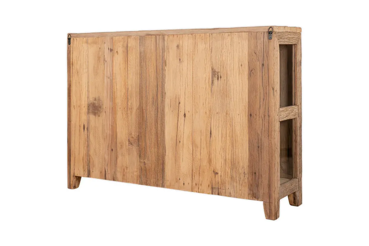 Hallway & Bootroom|Kitchen & Dining^Nkuku Ibo Reclaimed Wood & Glass Sideboard - Natural