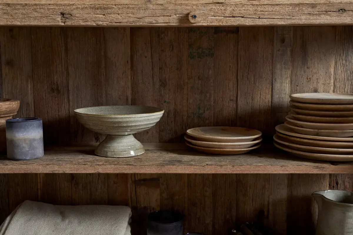 Hallway & Bootroom|Kitchen & Dining^Nkuku Ibo Reclaimed Wood & Glass Sideboard - Natural