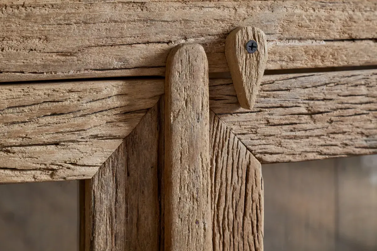Hallway & Bootroom|Kitchen & Dining^Nkuku Ibo Reclaimed Wood & Glass Sideboard - Natural