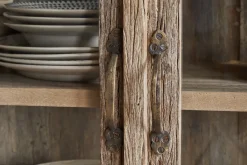Kitchen & Dining|Cabinets & Sideboards^Nkuku Ibo Reclaimed Wood & Glass Cabinet - Natural - Wide