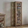 Kitchen Storage|Kitchen & Dining^Nkuku Ibo Reclaimed Wood & Glass Cabinet - Natural - Tall