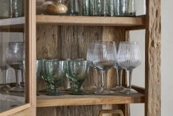 Kitchen Storage|Kitchen & Dining^Nkuku Ibo Reclaimed Wood & Glass Cabinet - Natural - Tall