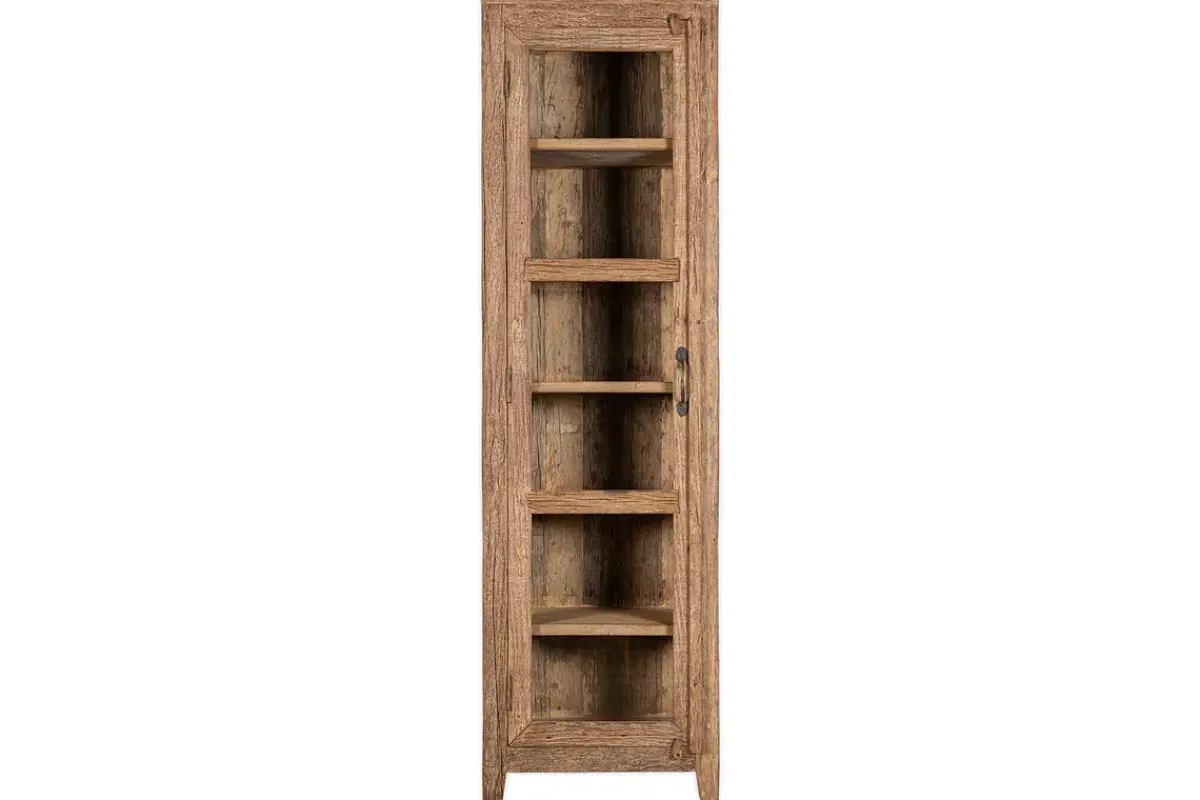 Kitchen Storage|Kitchen & Dining^Nkuku Ibo Reclaimed Wood & Glass Cabinet - Natural - Tall