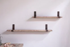 Home Office|Hallway & Bootroom^Nkuku Ibo Reclaimed Wood & Iron Shelf - Natural