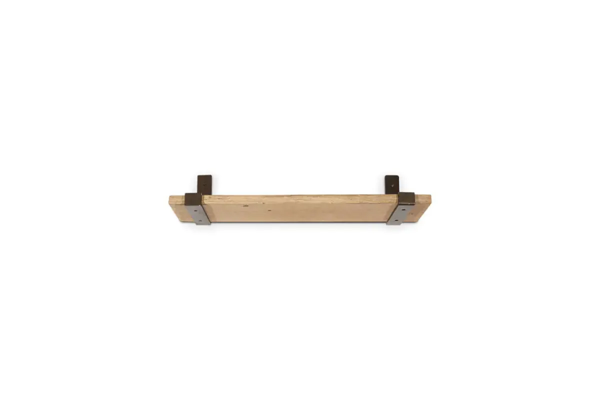 Home Office|Hallway & Bootroom^Nkuku Ibo Reclaimed Wood & Iron Shelf - Natural