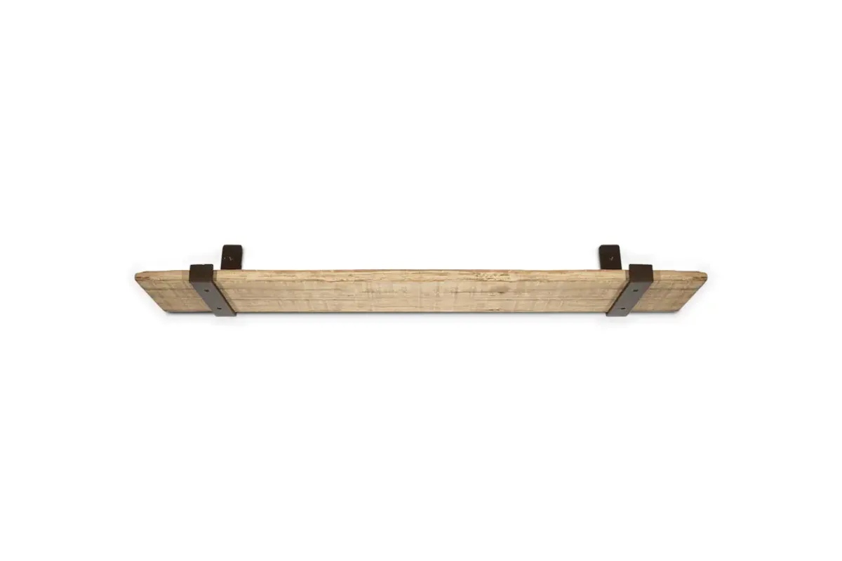 Home Office|Hallway & Bootroom^Nkuku Ibo Reclaimed Wood & Iron Shelf - Natural