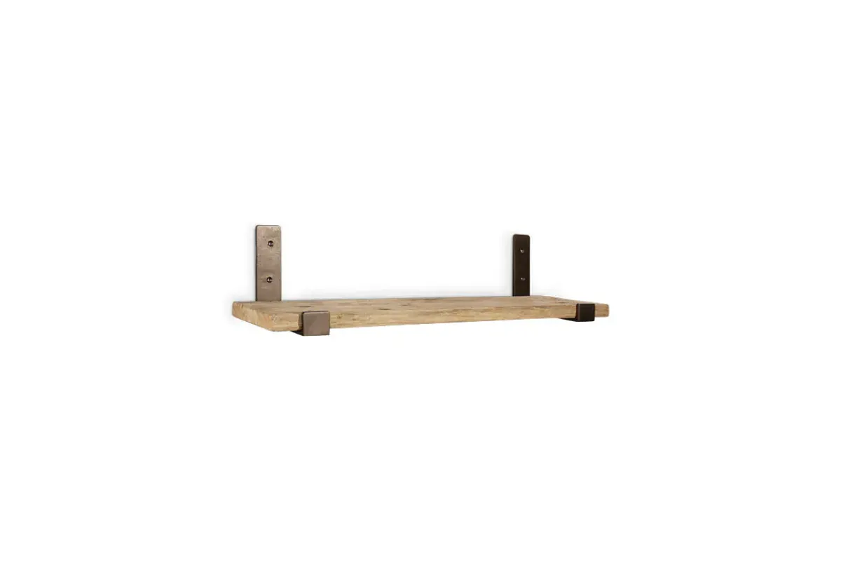 Home Office|Hallway & Bootroom^Nkuku Ibo Reclaimed Wood & Iron Shelf - Natural