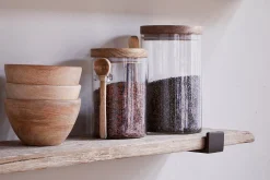 Home Office|Hallway & Bootroom^Nkuku Ibo Reclaimed Wood & Iron Shelf - Natural