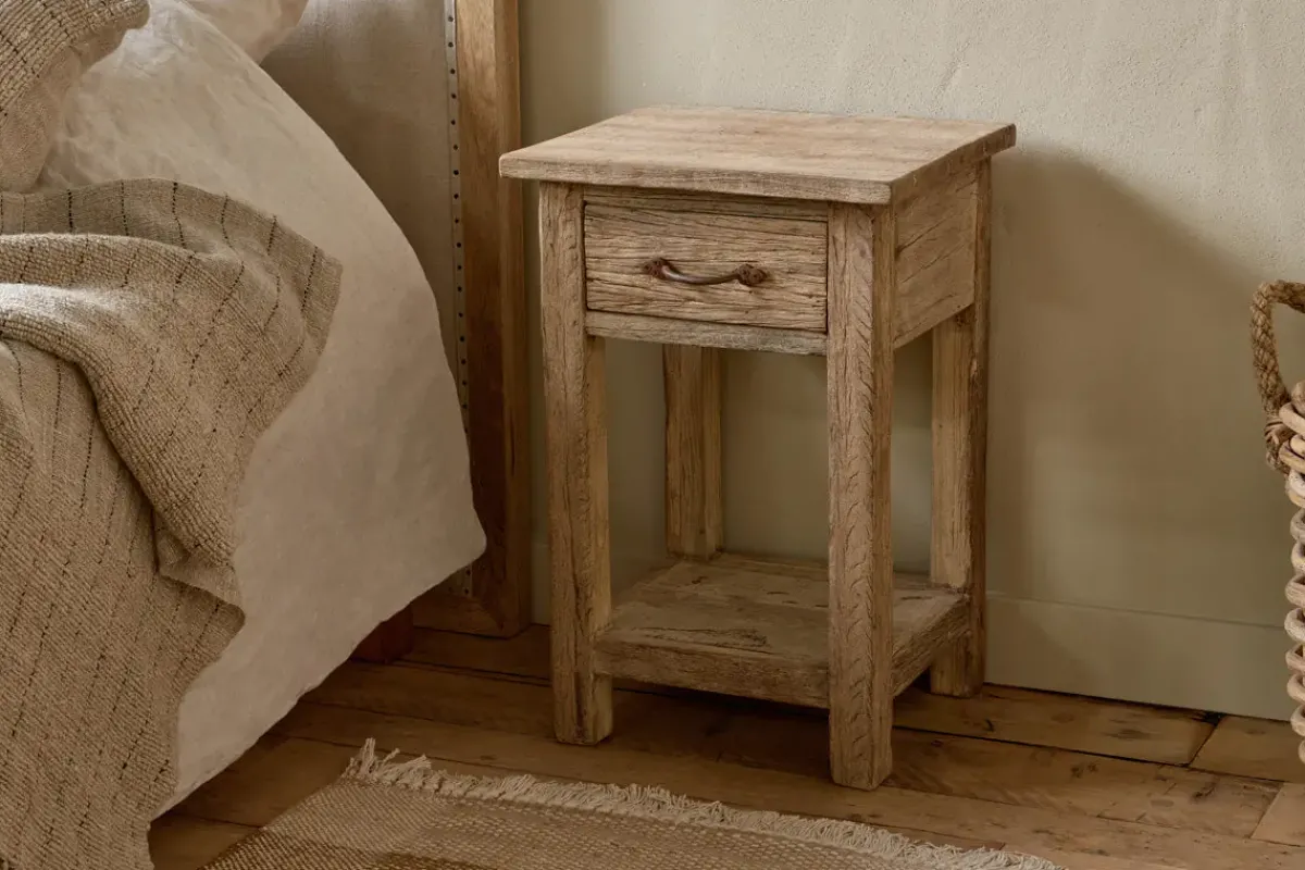 Bedroom|Beside Tables^Nkuku Ibo Reclaimed Wood Bedside Table - Natural