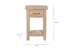 Bedroom|Beside Tables^Nkuku Ibo Reclaimed Wood Bedside Table - Natural