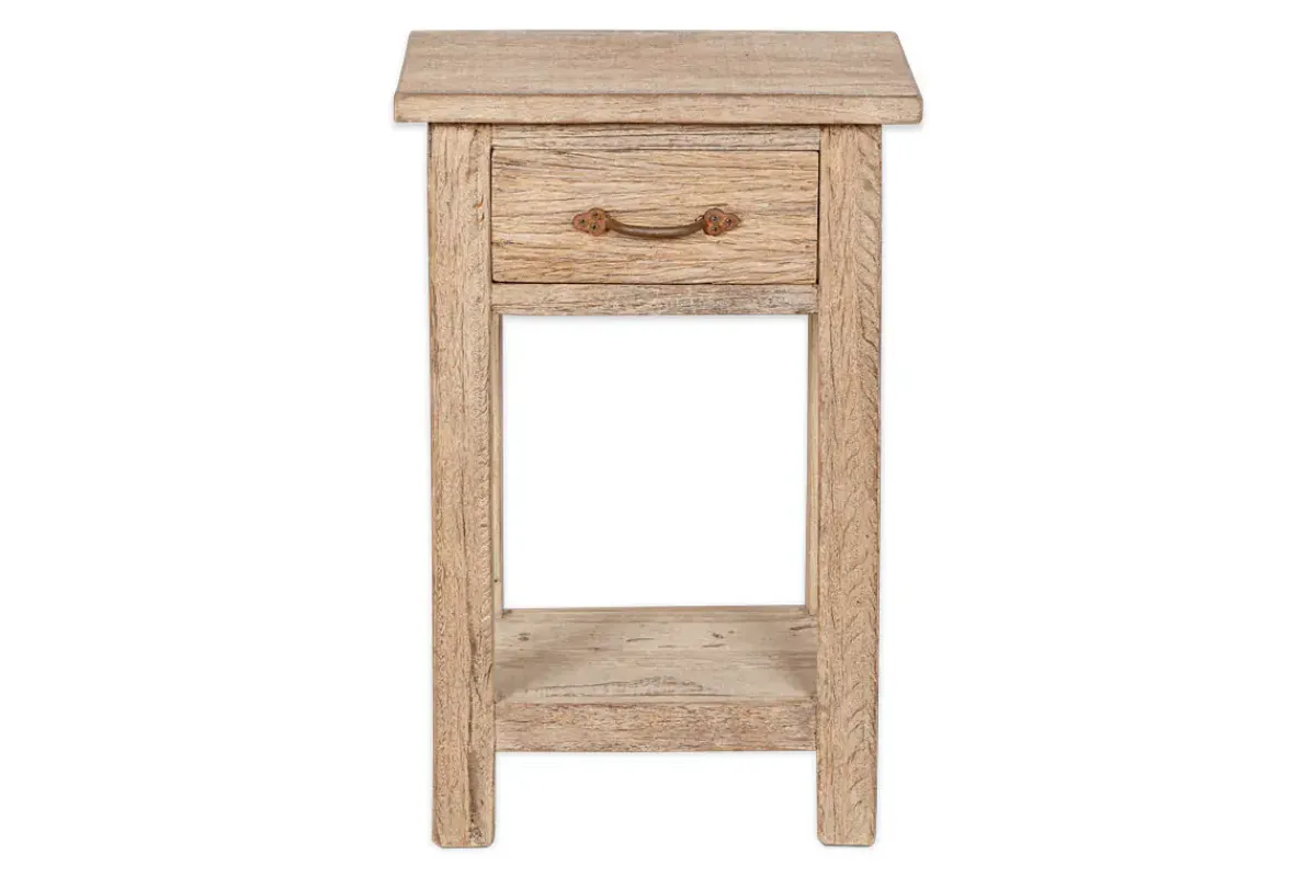 Bedroom|Beside Tables^Nkuku Ibo Reclaimed Wood Bedside Table - Natural