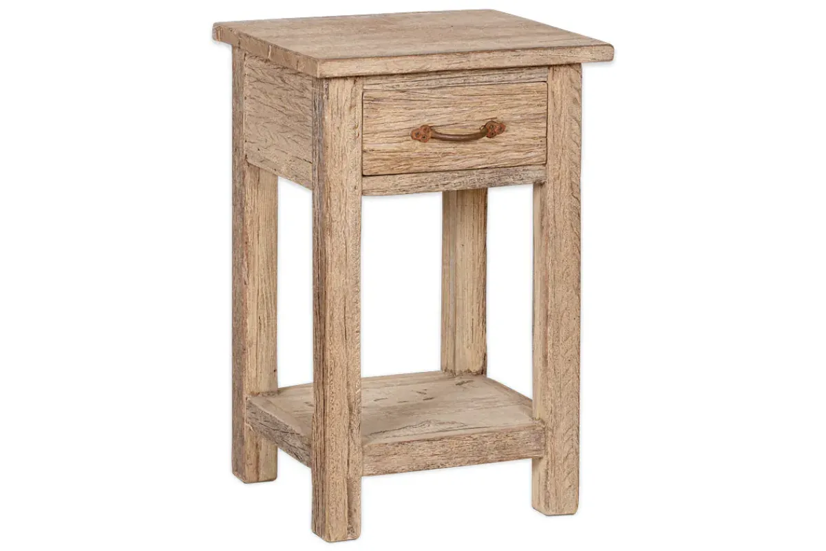 Bedroom|Beside Tables^Nkuku Ibo Reclaimed Wood Bedside Table - Natural