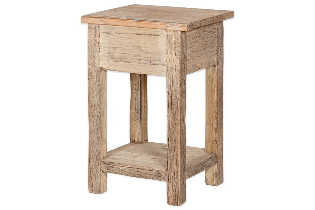 Bedroom|Beside Tables^Nkuku Ibo Reclaimed Wood Bedside Table - Natural