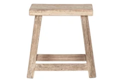 Living|Side Tables^Nkuku Ibo Reclaimed Wood Low Stool - Natural