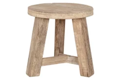 Living|Side Tables^Nkuku Ibo Reclaimed Wood Round Side Table - Natural