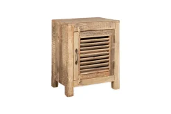 Bedroom|Living^Nkuku Ibo Reclaimed Wooden Slatted Cabinet – Natural - Small