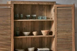 Home Office|Bedroom^Nkuku Ibo Reclaimed Wooden Slatted Cabinet – Natural - Large