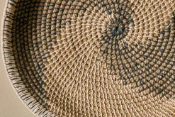 Decorative Home Accessories|Ornaments^Nkuku Idana Basket Wall Art - Natural, Black & White