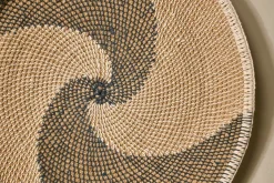 Decorative Home Accessories|Ornaments^Nkuku Idana Basket Wall Art - Natural, Black & White