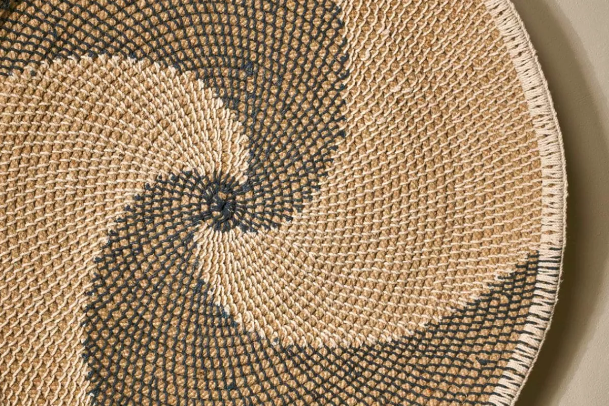 Decorative Home Accessories|Ornaments^Nkuku Idana Basket Wall Art - Natural, Black & White