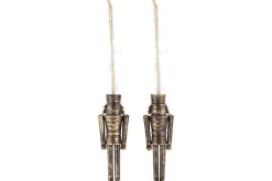 Baubles & Tree Decorations|New Christmas^Nkuku Imay Nutcracker Baubles - Antique Brass (Set of 2)