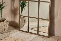Full Length Mirrors^Nkuku Imoma Iron Full Length Arch Mirror - Brass