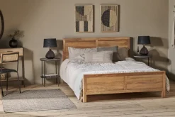 Bedroom^Nkuku Indali Mango Wood Bed - Natural