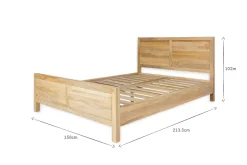 Bedroom^Nkuku Indali Mango Wood Bed - Natural