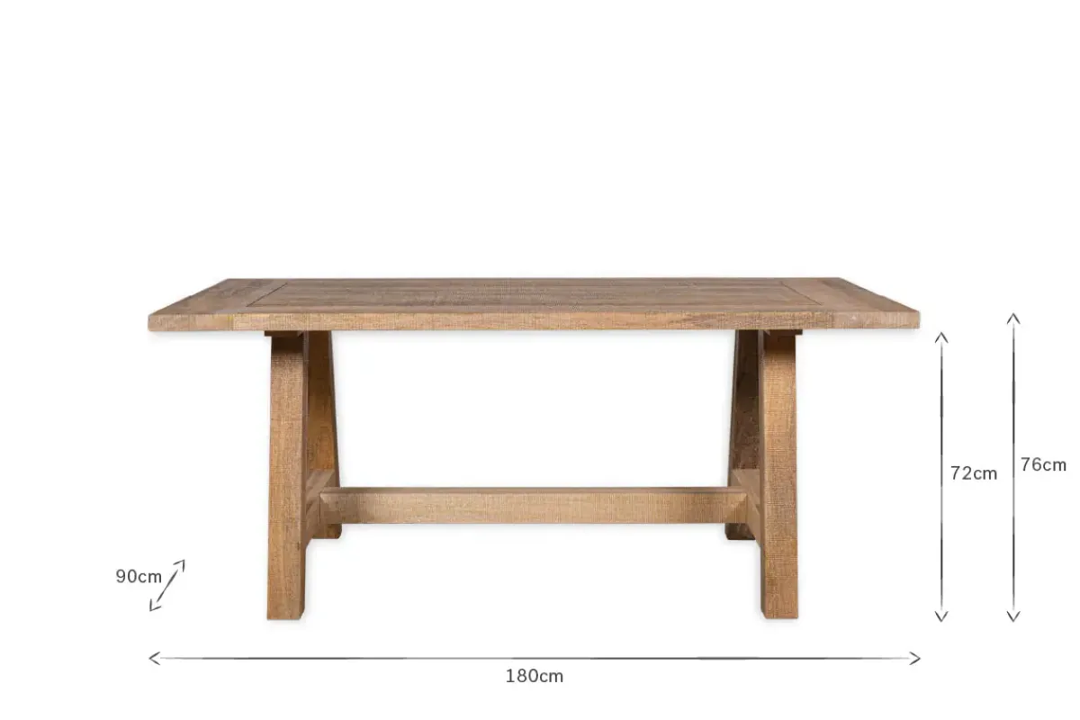 Kitchen & Dining|Dining Tables^Nkuku Indali Mango Wood Dining Table - Natural