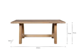 Kitchen & Dining|Dining Tables^Nkuku Indali Mango Wood Dining Table - Natural
