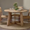 Kitchen & Dining|Dining Tables^Nkuku Indali Mango Wood Round Dining Table - Natural