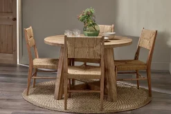 Kitchen & Dining|Dining Tables^Nkuku Indali Mango Wood Round Dining Table - Natural