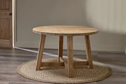 Kitchen & Dining|Dining Tables^Nkuku Indali Mango Wood Round Dining Table - Natural