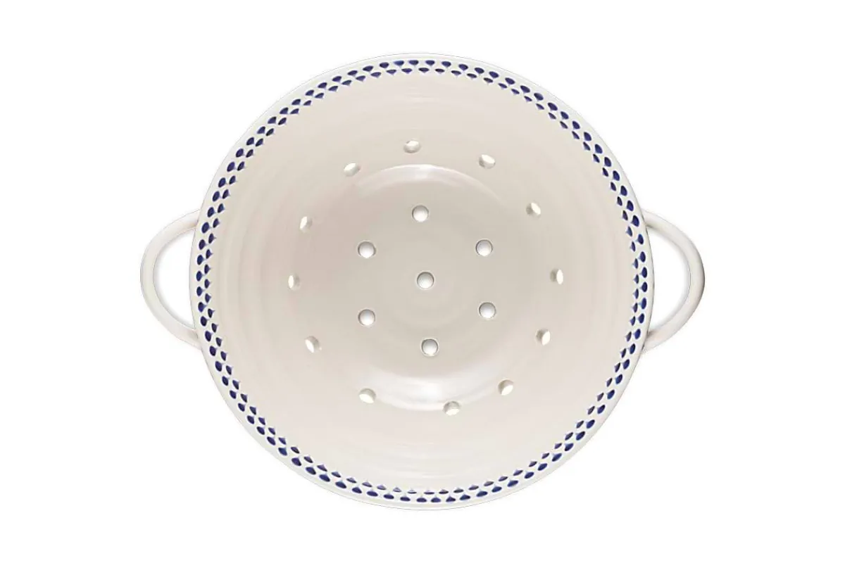 Pantry|Kitchen Storage^Nkuku Indigo Drop Colander - Indigo