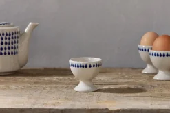 Breakfast Accessories^Nkuku Indigo Drop Egg Cups - (Set of 2) Cream & Indigo