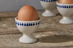 Breakfast Accessories^Nkuku Indigo Drop Egg Cups - (Set of 2) Cream & Indigo